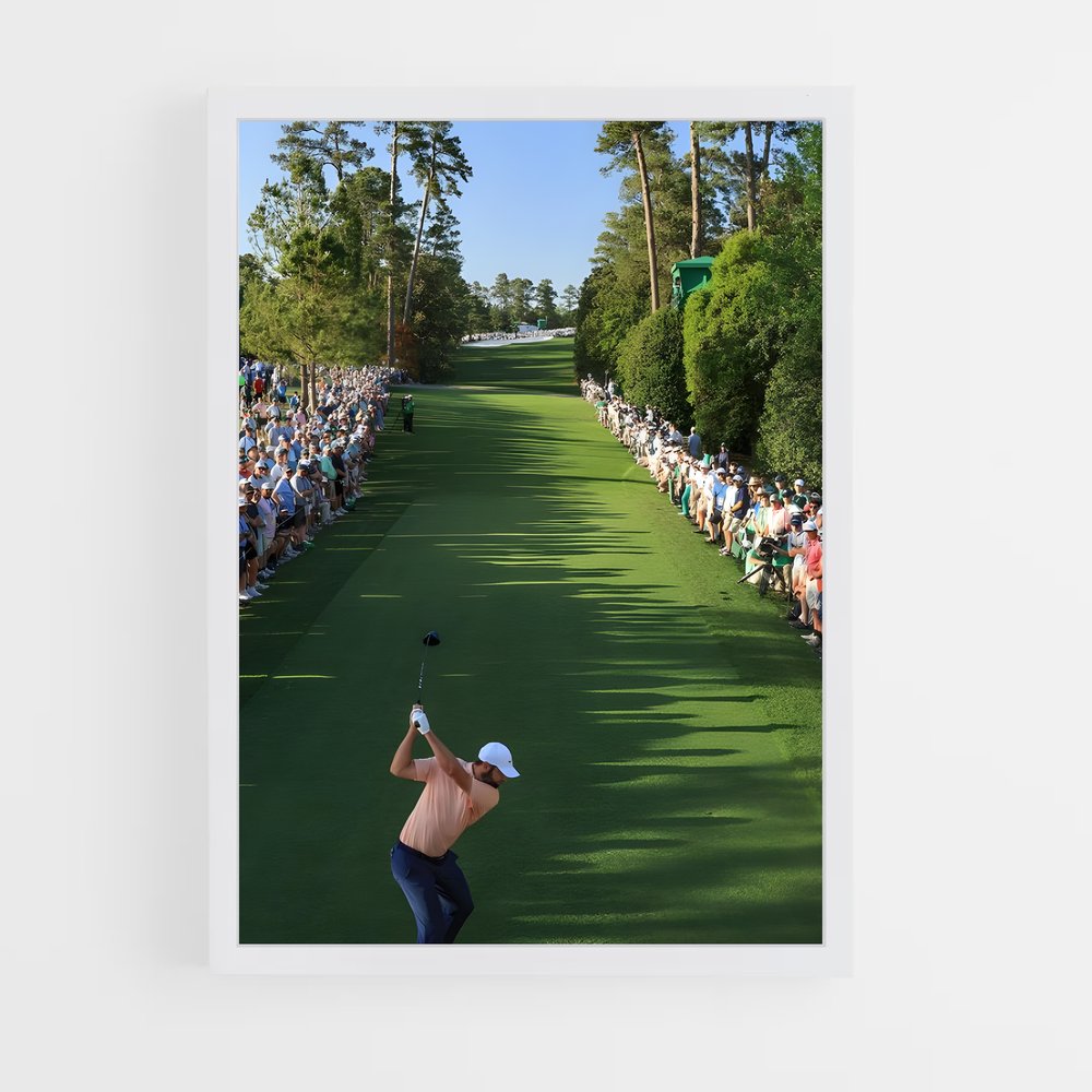 Poster La Victoire au 18ème – affiche Golf (vue 3)